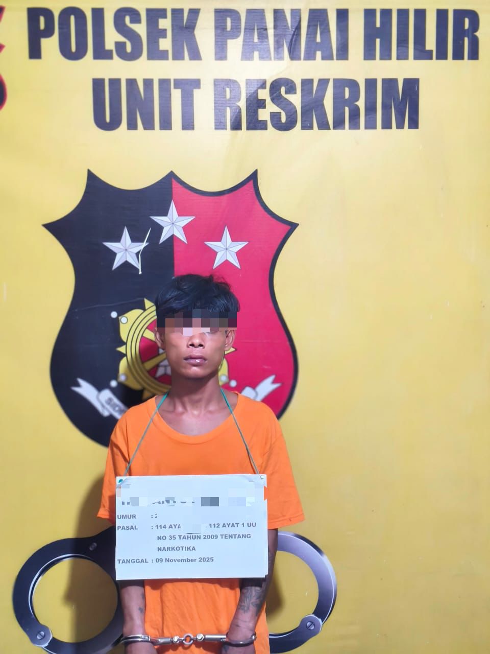 Polsek Panai Hilir Ringkus Pengedar Sabu di Perkebunan Sawit Sei Berombang